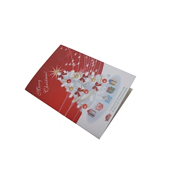 Custom logo Printing Paper Card Christmas Card Xmas Tree Christmas Greeting Card Thank You Card Free Design